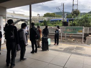新水俣駅から出発